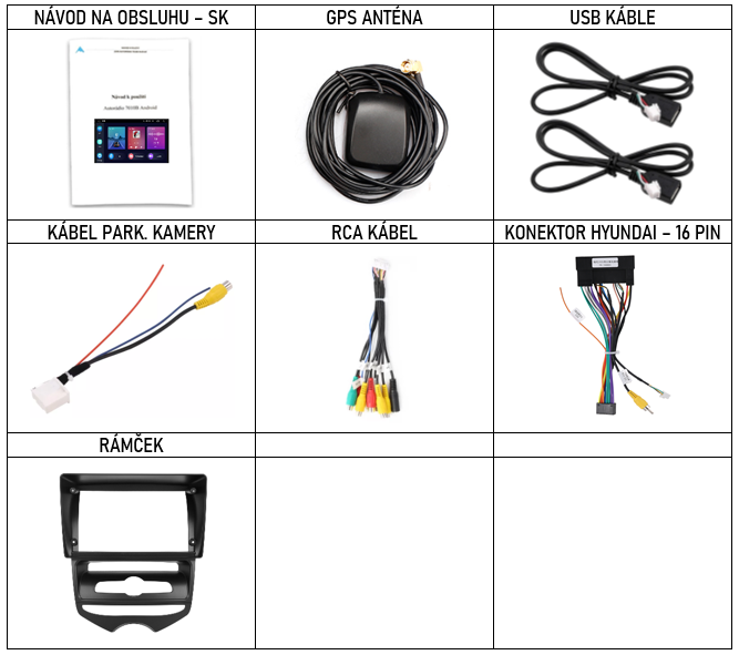 SK príslušenstvo pre autorádio Podofo PEV pre Hyundai IX20 s carplay a androidauto - evtech.sk
